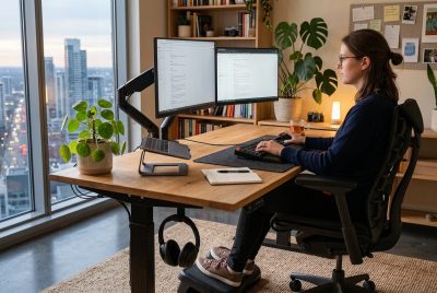 ergonomic desk