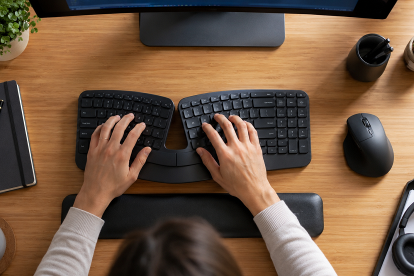 wireless ergonomic keyboard